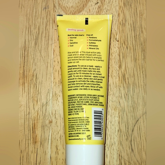 🪷5/$25! FREEMAN BEAUTY Energize Jelly Mask & Cleanser New - Picture 2 of 9